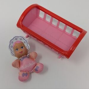 Galoob So Small Babies Lacy Lucy Crib 1989 Vintage Doll